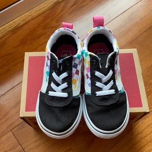 Toddler party check vans. Size 8. Like new! Only worn once.
